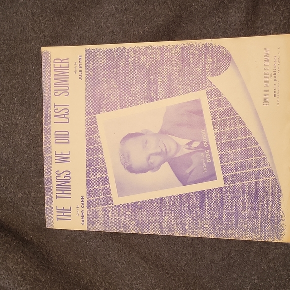 "The Things We Did Last Summer" Vibtage Sheet Music - Picture 1 of 2